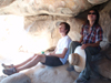 Inside cave
